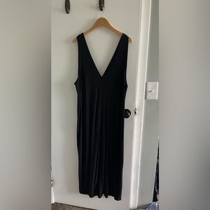 Storq Deep-V Black Maternity Dress Size 5